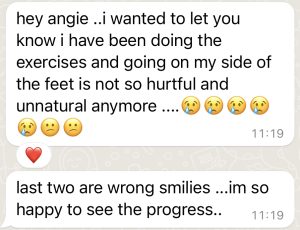 feet and ankle mobility testimonial